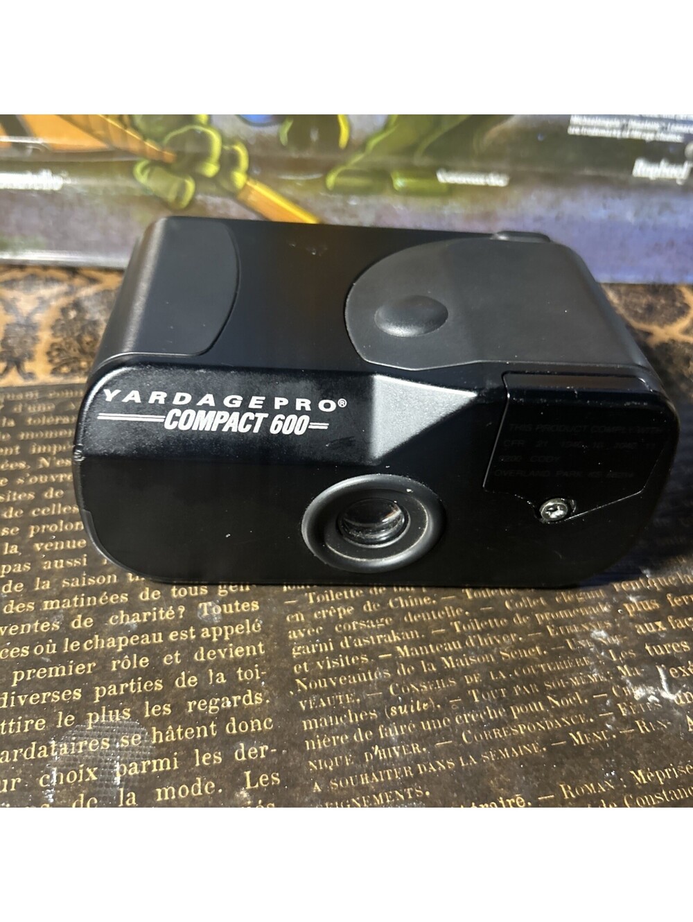 Black Bushnell Yardage Pro Compact 600 Laser Rangefinder